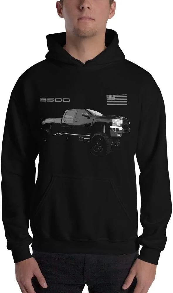 

Толстовка с капюшоном Chevy Silverado 3500HD 4x4 Pickup Truck JG Infinite