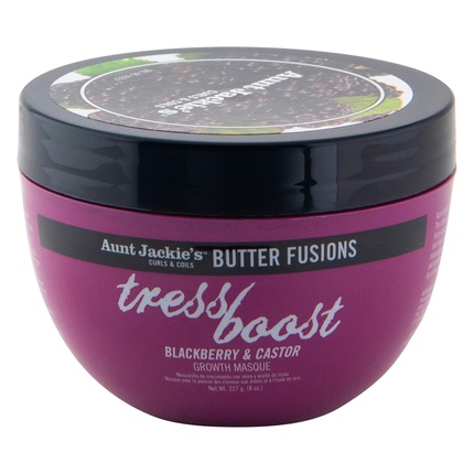 

Aunt Jackie's Butter Fusions Tress Boost ежевика и касторовое масло для роста волос Aunt Jackies