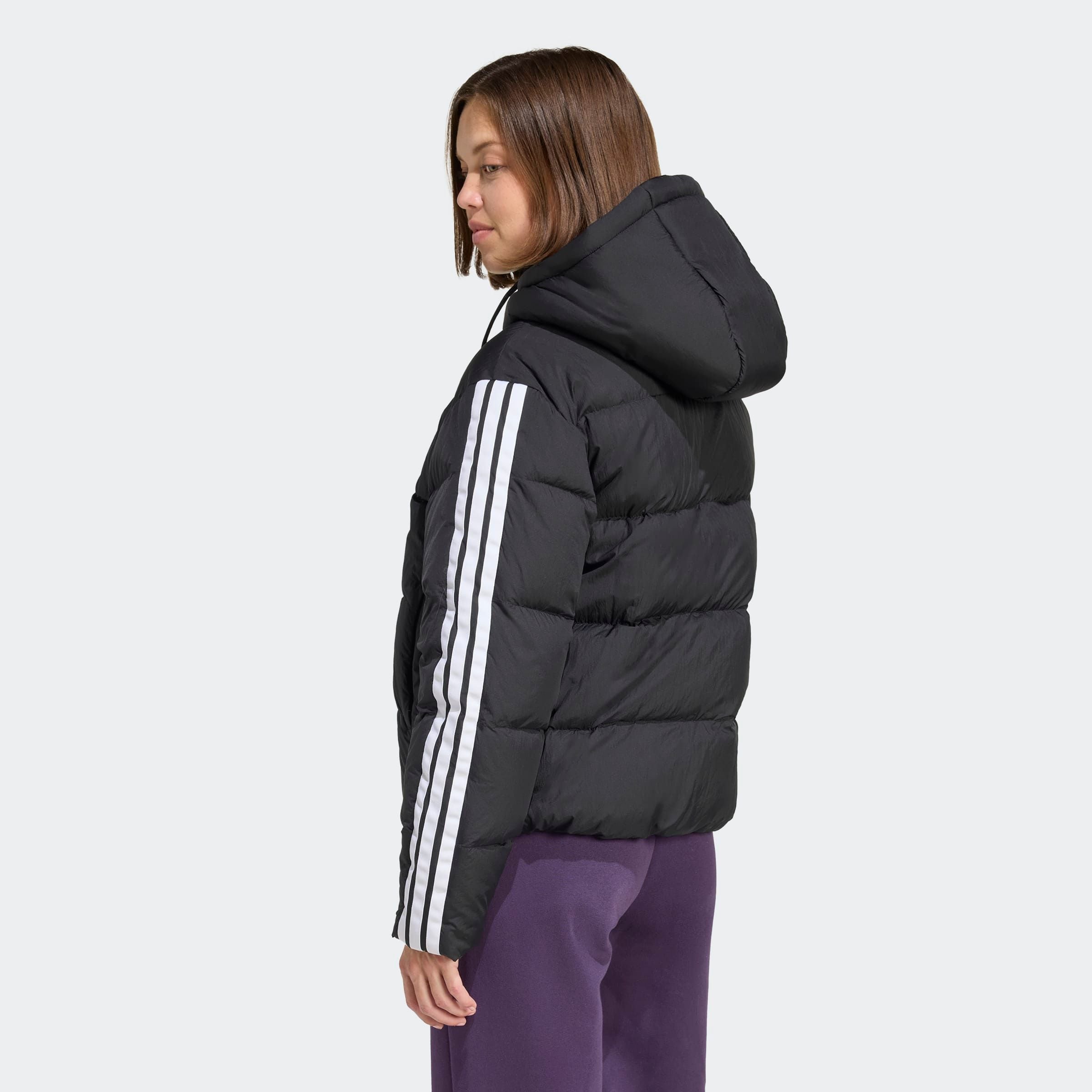 Adidas Sportswear Куртка Outdoor 'Ess' в черном цвете — фото 4