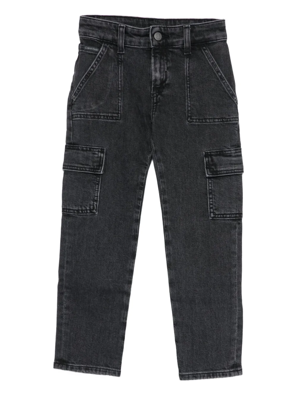 

Джинсы карго с нашивкой Calvin Klein Kids, серый