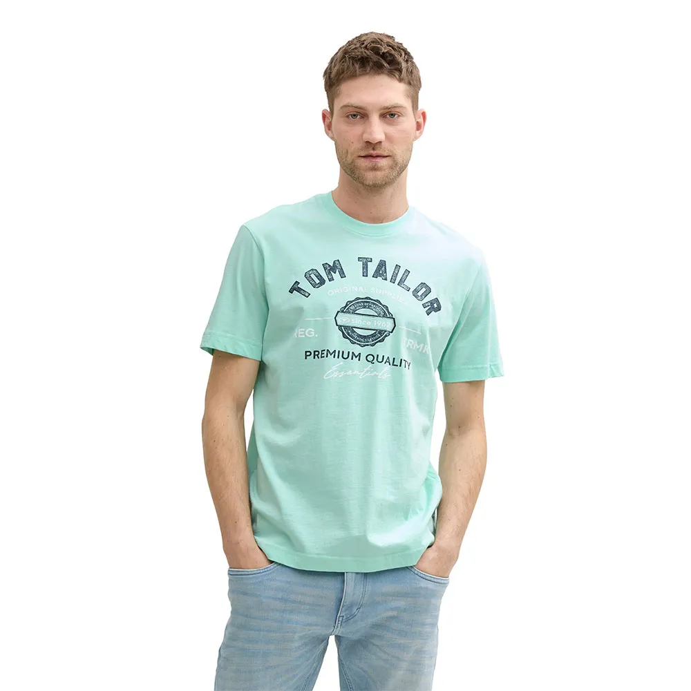

Футболка с коротким рукавом Tom Tailor 1037735 Logo, зеленый