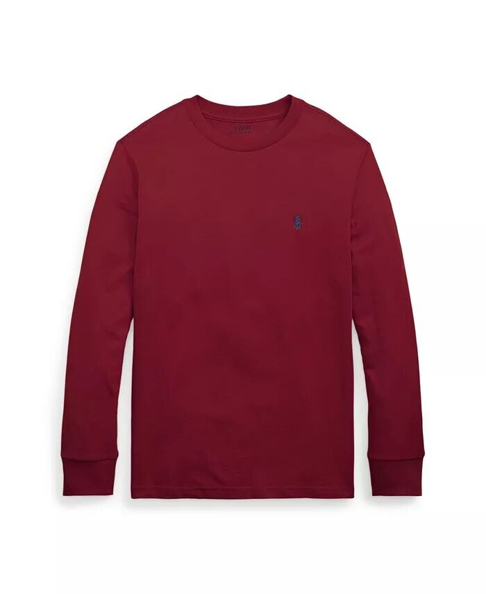 

Футболки с длинными рукавами из хлопкового джерси для мальчиков Big Boys Polo Ralph Lauren, красный