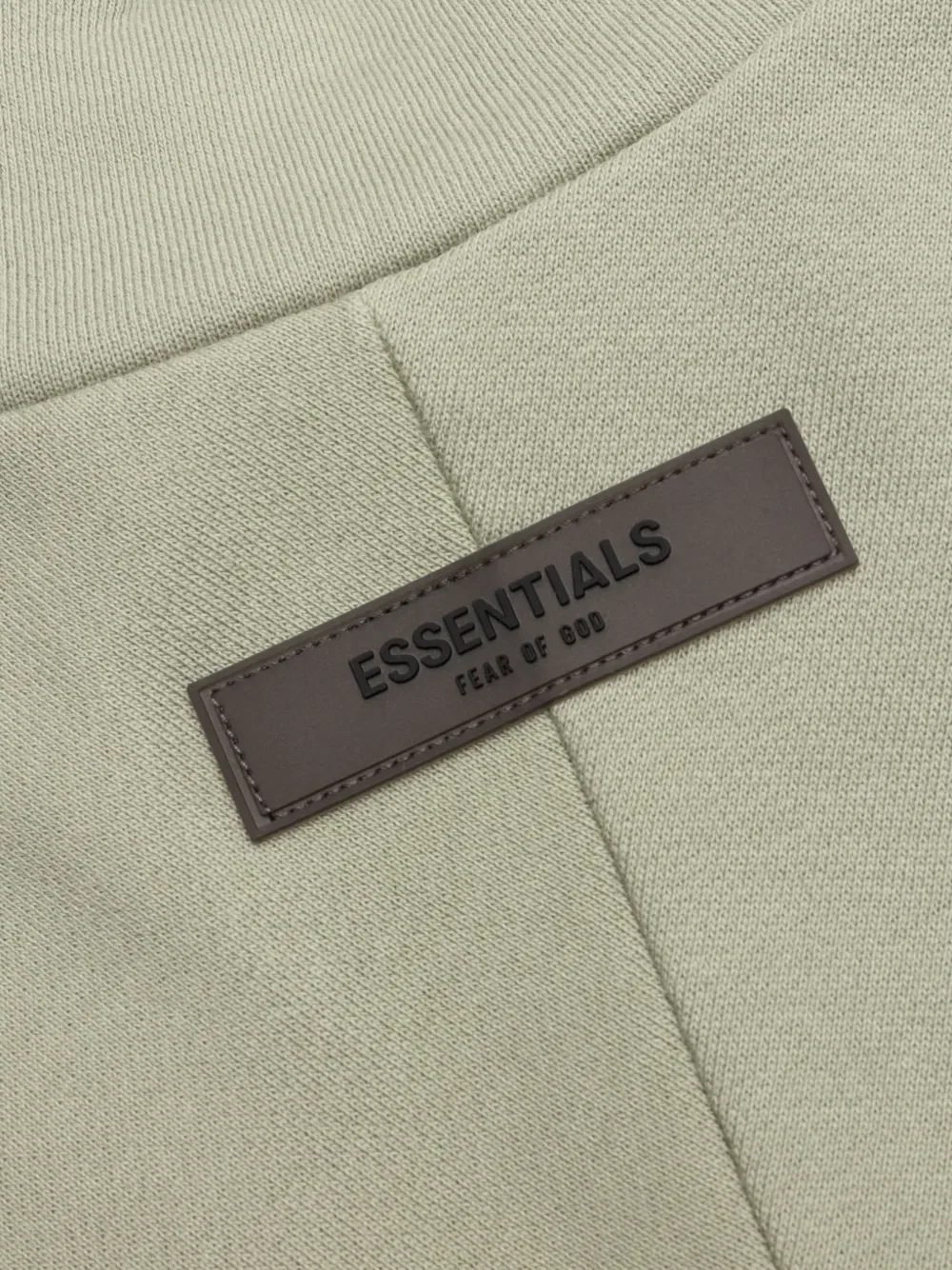 Толстовка с короткими рукавами на молнии Fear Of God Essentials Kids, зеленый — фото 4