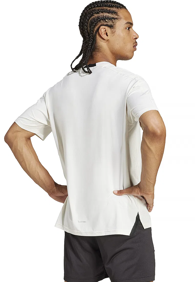 Футболка для тренировок, короткий рукав, Designed for Training Intensity Adidas, белый — фото 2