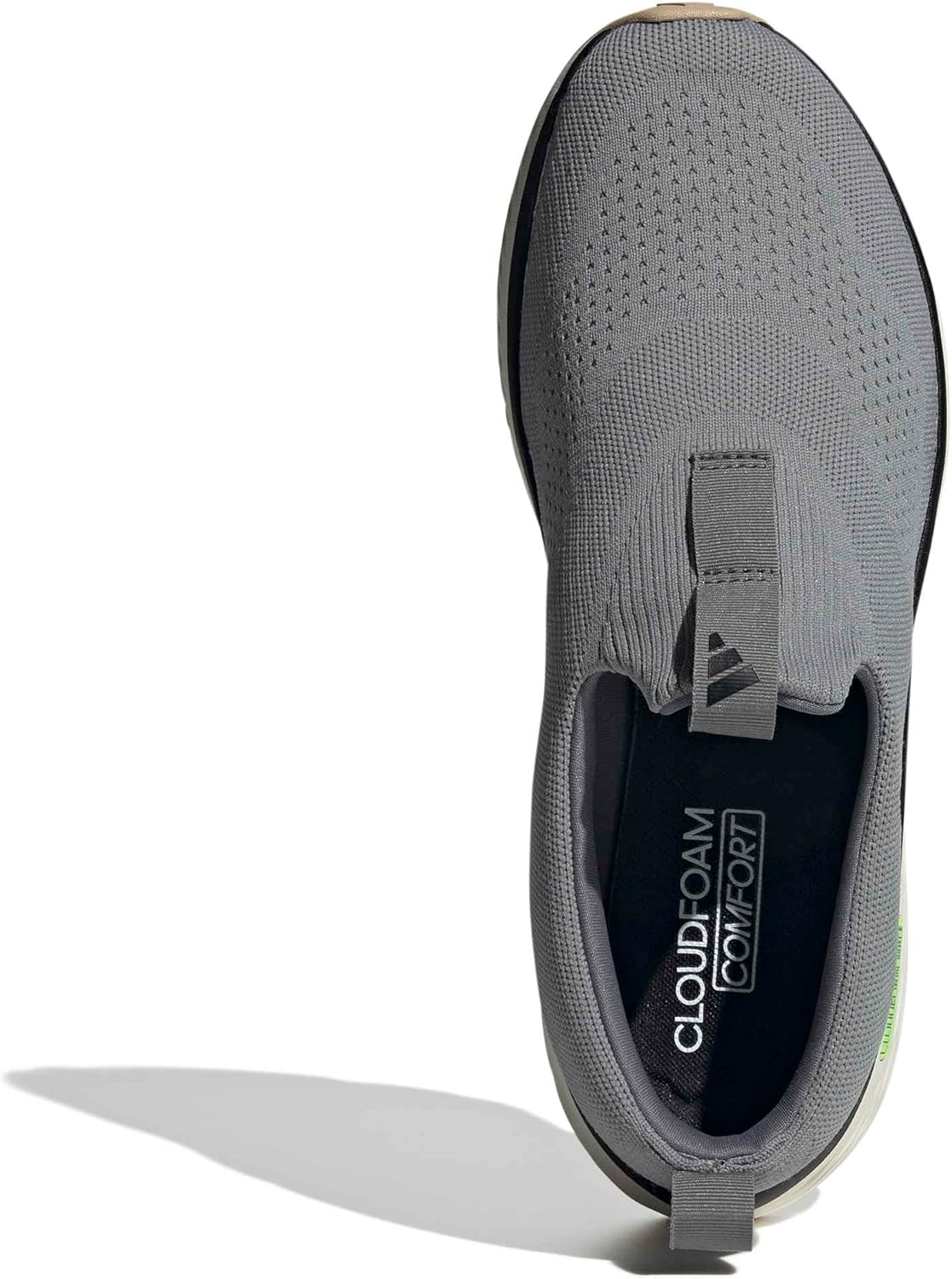 Мужские кроссовки Adidas Cloudfoam Go Lounger, слоновая кость/черный/серый — фото 2