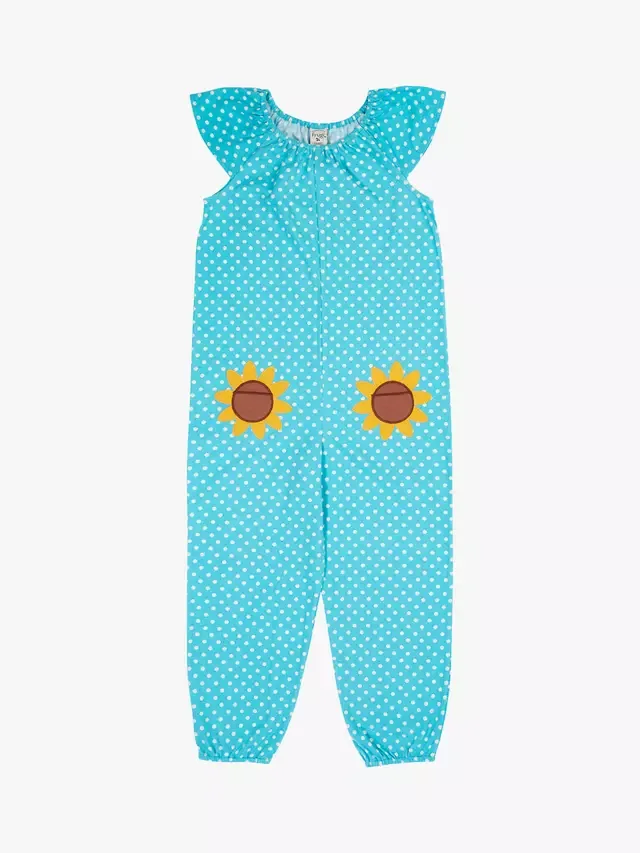 Детский комбинезон с аппликацией в виде подсолнухов и Доры, Blueskiesspt/Sunflwr Frugi