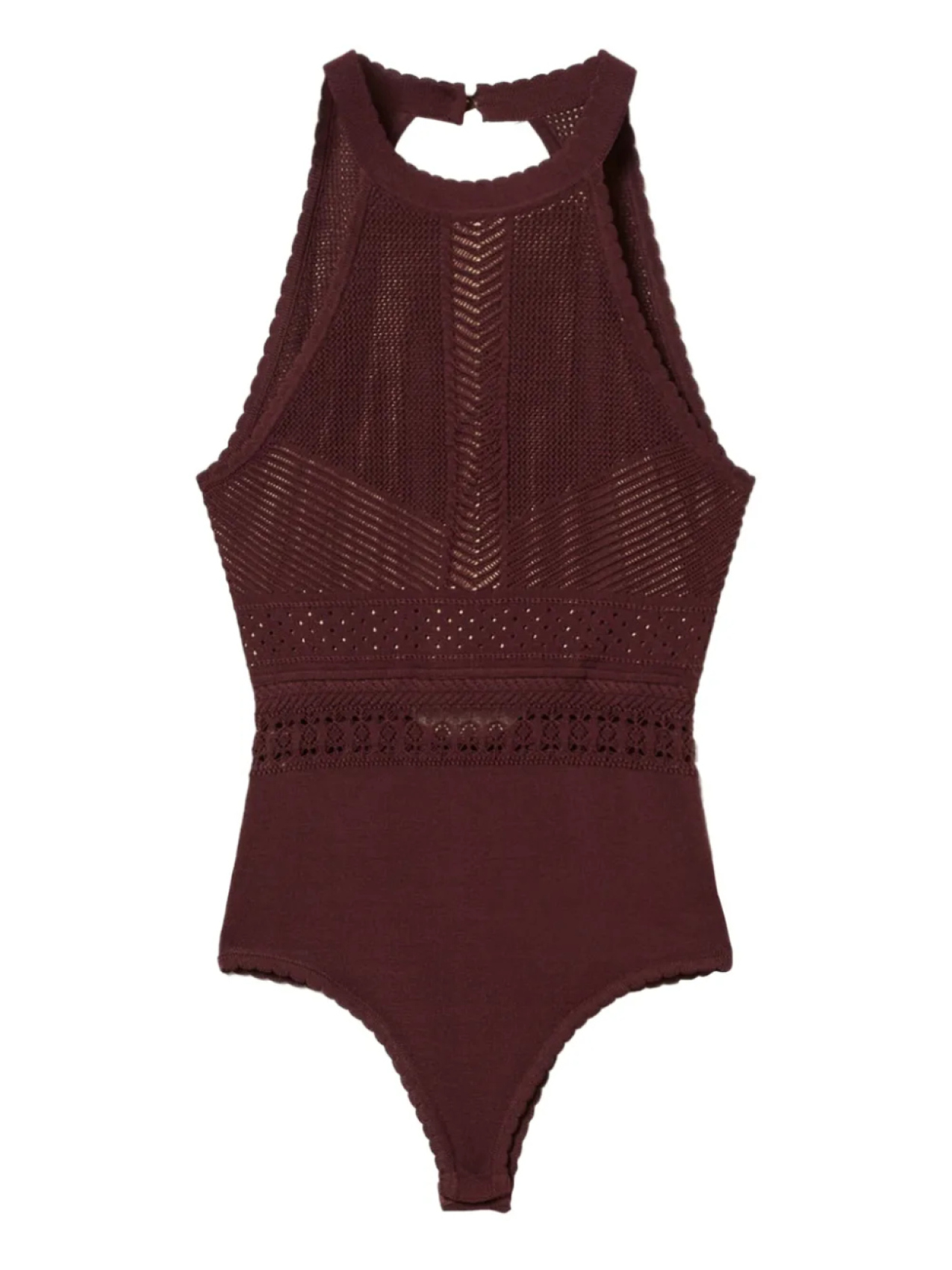 

TWINSET трикотажное боди, коричневый