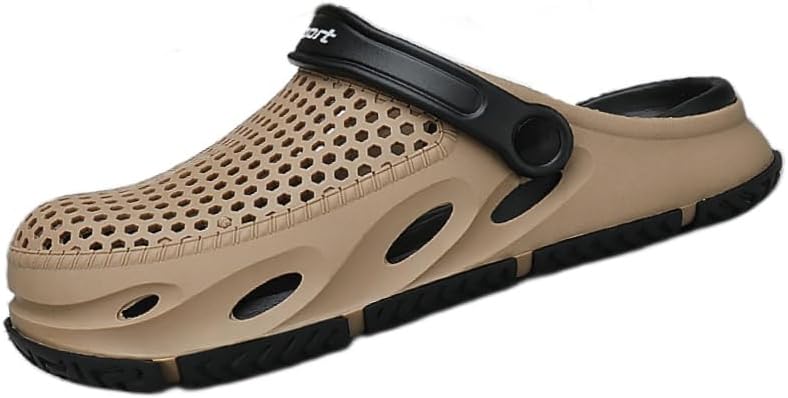 

Мужские сланцы EVA, дышащие, с модным повседневным стилем Fusecottc, коричневый