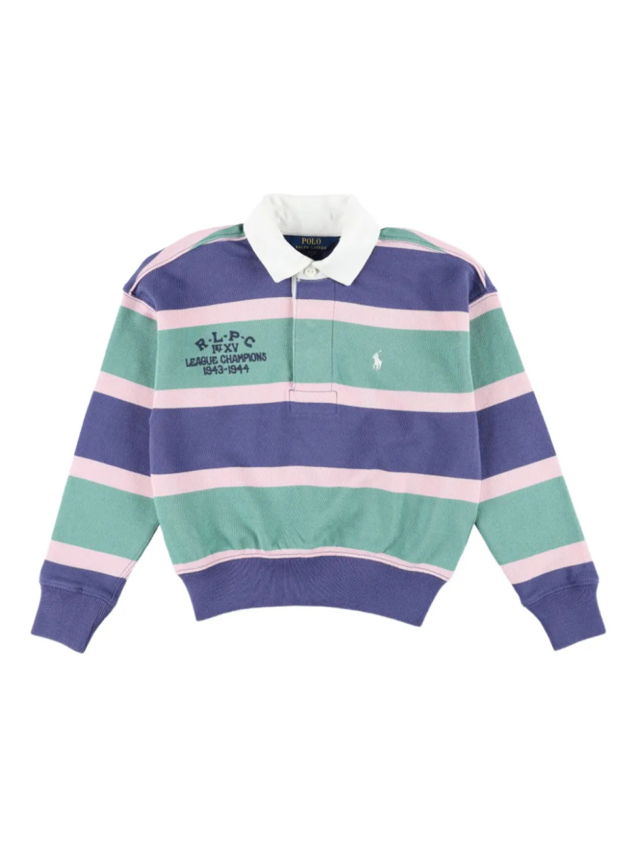 

POLO RALPH LAUREN KIDS полосатая рубашка поло, зеленый