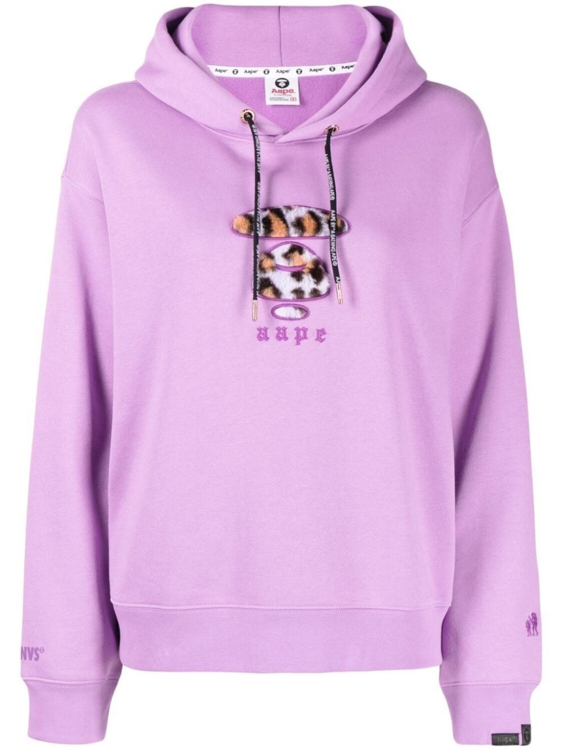 

AAPE BY *A BATHING APE худи с нашивкой-логотипом, фиолетовый