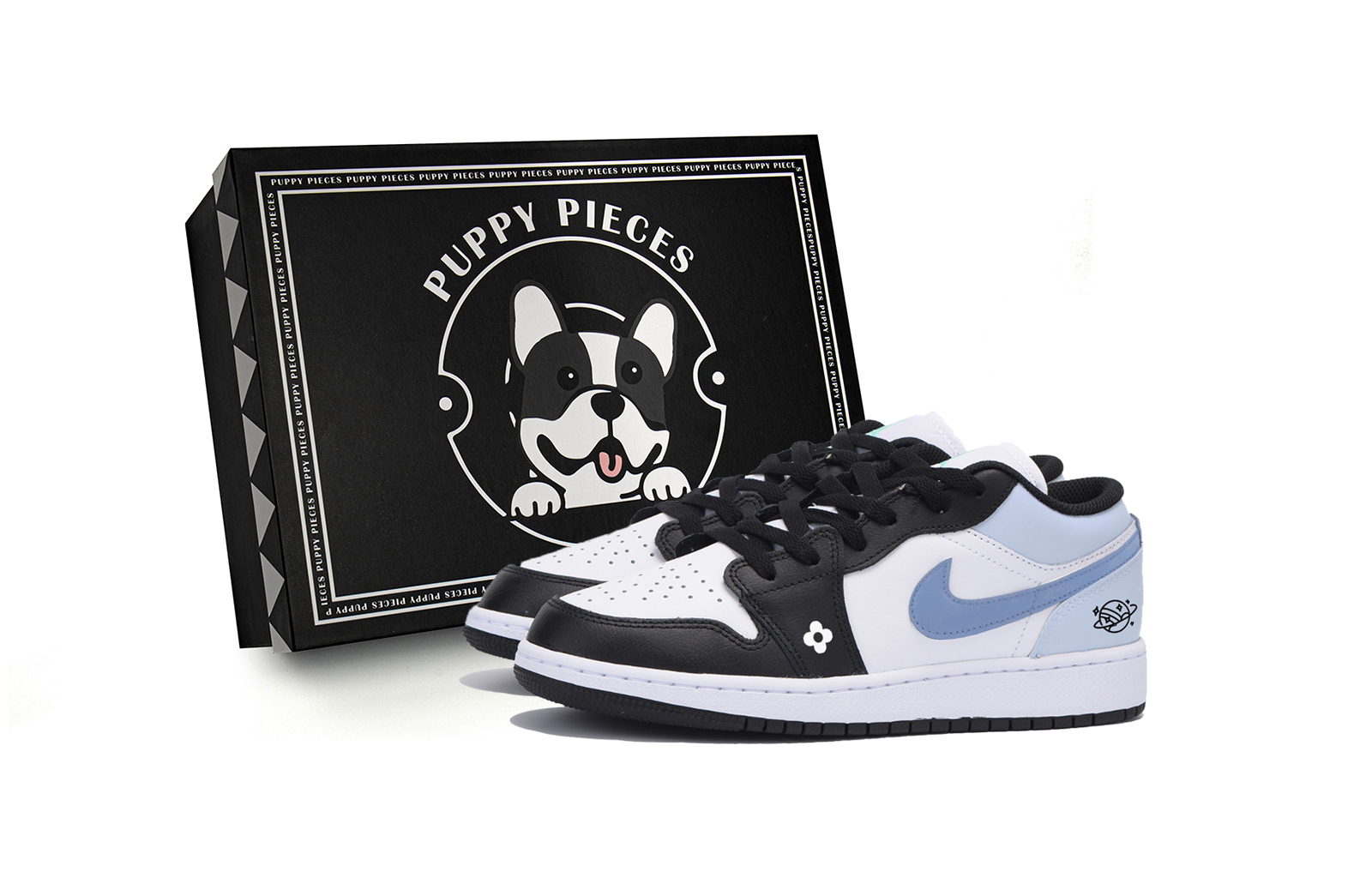 

Jordan Баскетбольные кроссовки Air 1 Low Top Vintage, мужские, белые, синие