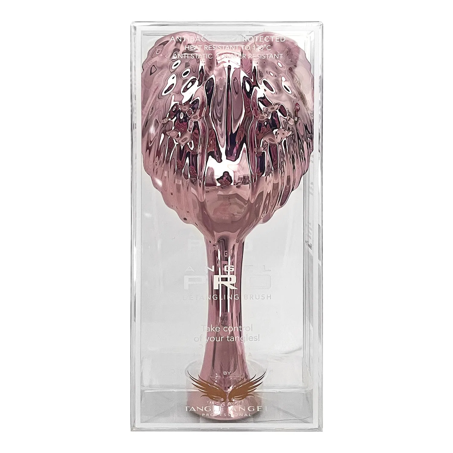 Расческа Tangle Angel Pro для распутывания волос Tangle Angel, Pink Chrome — фото 3