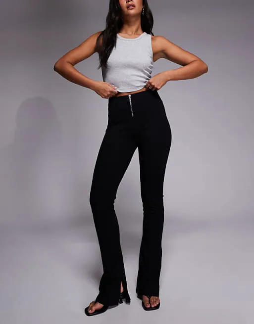 

Черные брюки с молнией спереди Hugo Blue Nuflare