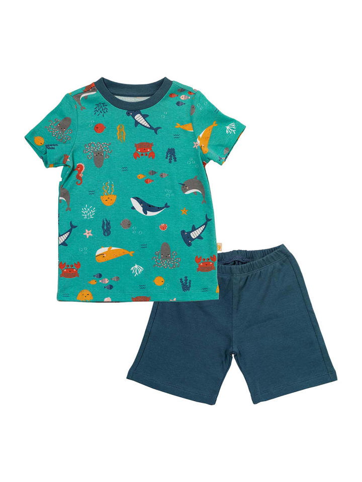 

Детские шорты из органического хлопка светло-голубого цвета. Schlummersack