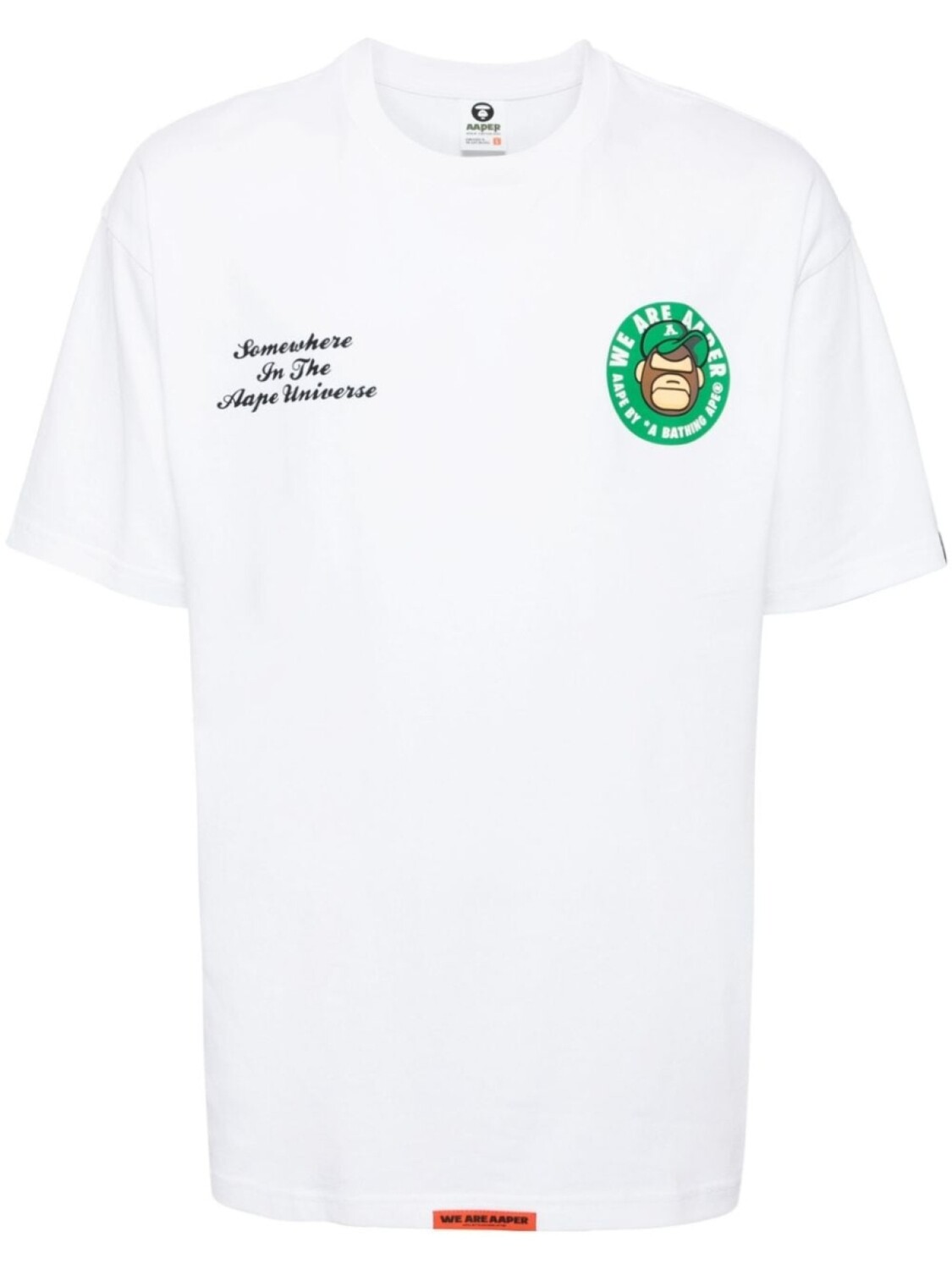 

AAPE BY *A BATHING APE футболка с логотипом, белый