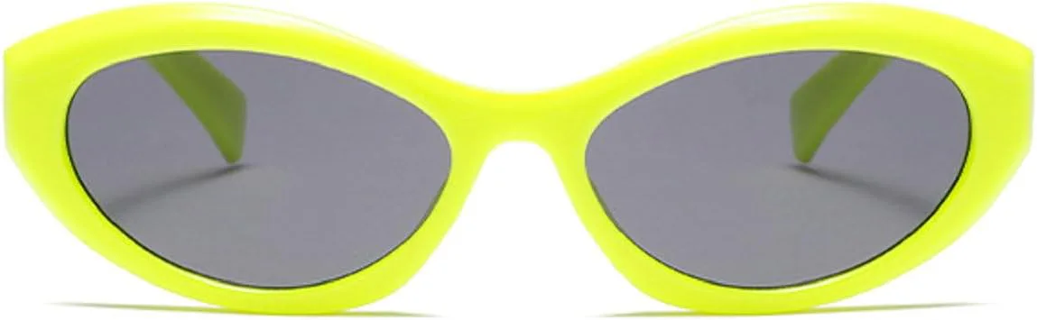 

Женские солнцезащитные очки Melrose Fashion Pilot в винтажном стиле, овальной формы, модные панк-очки, защита от ультрафиолета UV400, модель 3426, Yellow