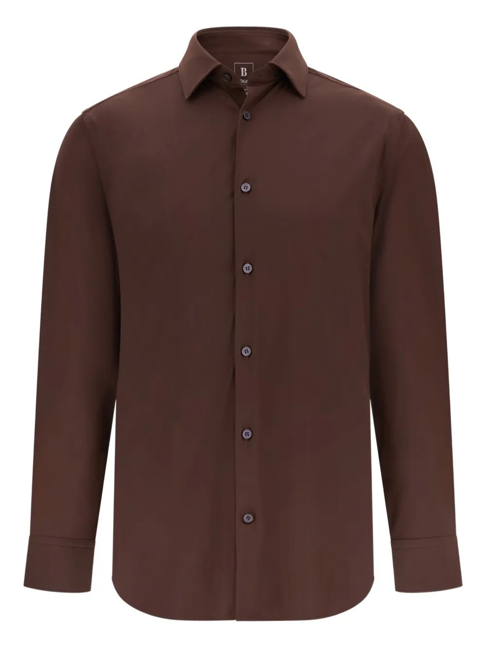 

Рубашка Slim Fit из эластичного нейлона Boggi Milano, коричневый