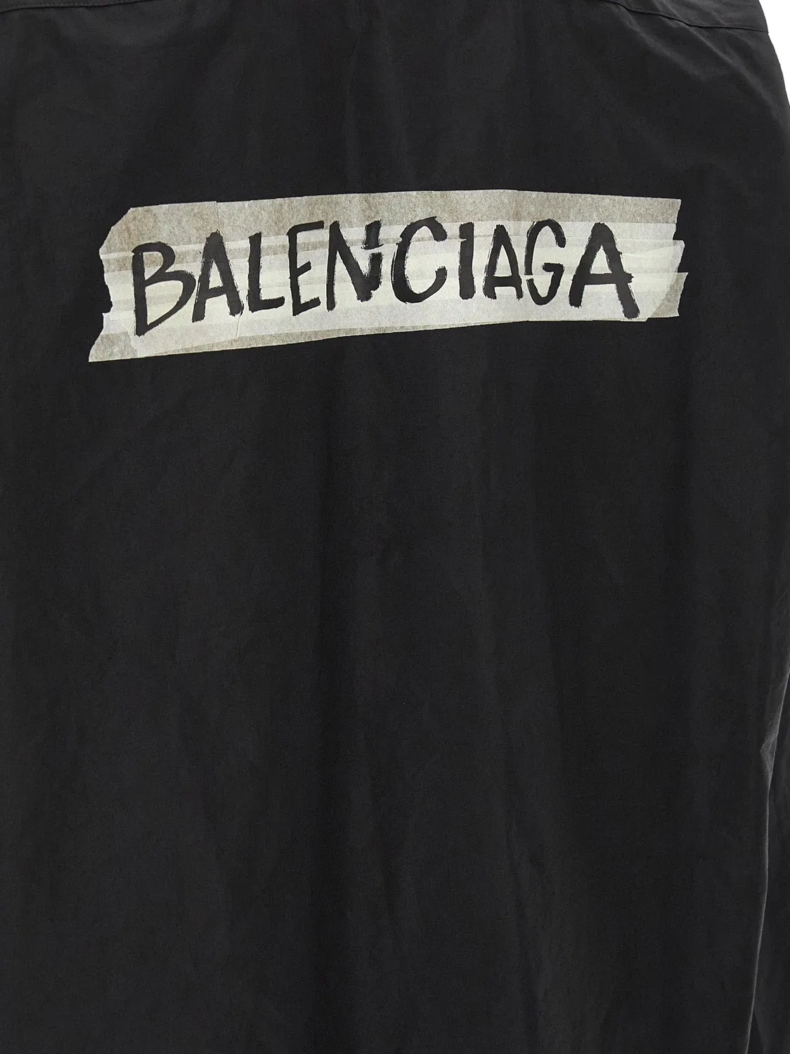 Рубашка «Малярная лента» BALENCIAGA, черный — фото 4