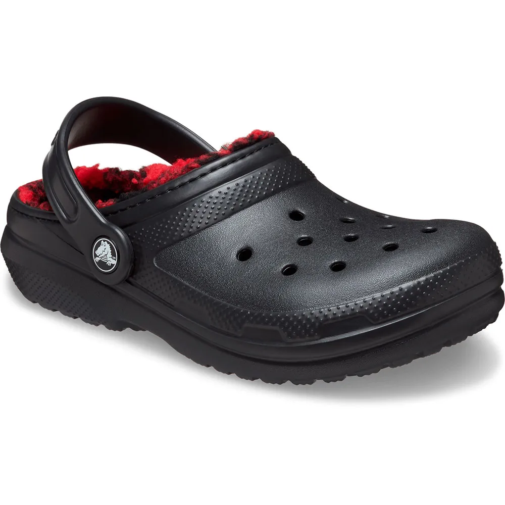 

Сабо Crocs Classic Lined Buff Check, черный