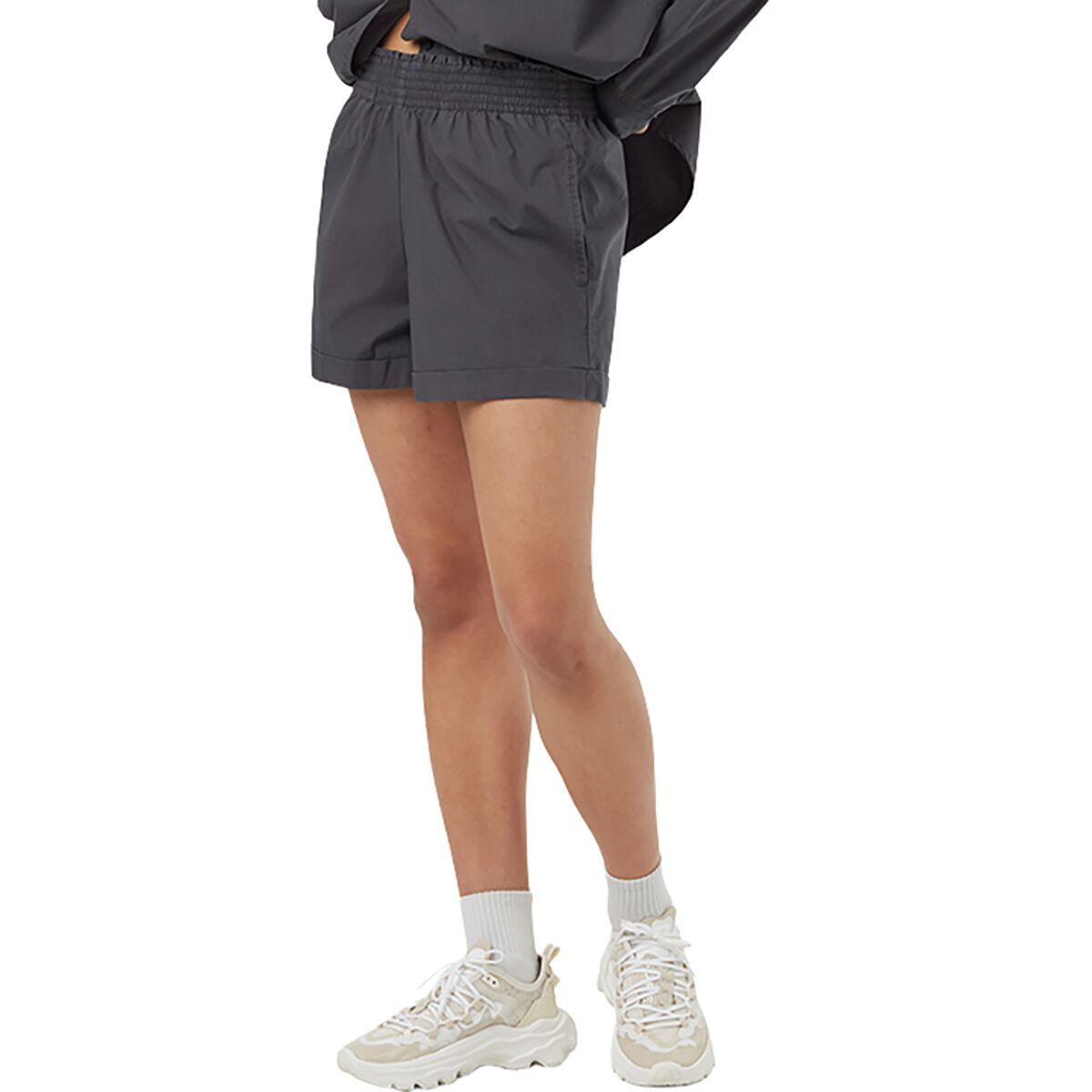 

Шорты Ecostretch из хлопка Tentree, цвет graphite