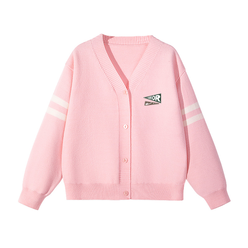 

Детский свитер V-образным вырезом Moderate WARRIOR, розовый/h triangle logo k