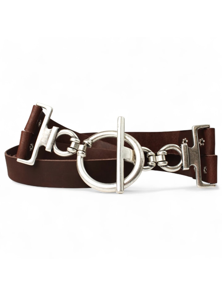 

Женский поясной ремень темно-коричневого цвета FRONHOFER