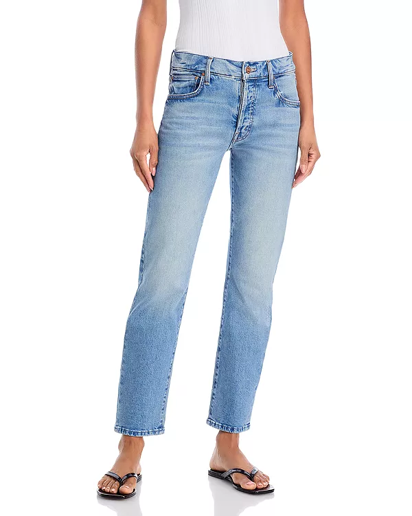 

Джинсы-Хайкеры со средней посадкой в стиле «Борись за свою правоту» Mother, синий