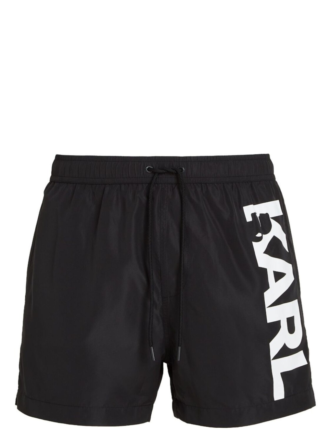 

Karl Lagerfeld logo-print swim shorts, черный