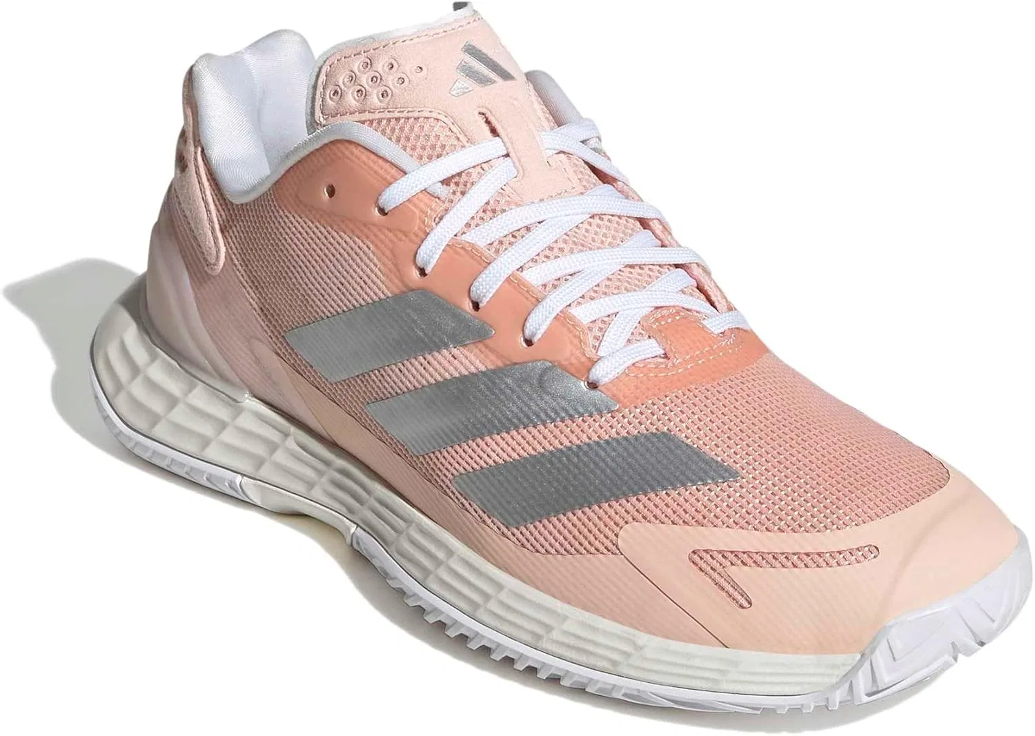 Кроссовки теннисные Adidas Defiant Speed 2, Blush Pink/Silver Metallic/White — фото 4
