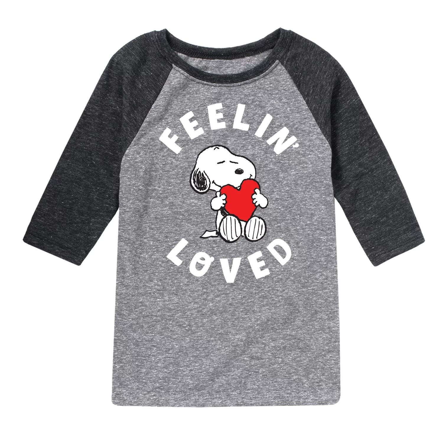 

Футболка реглан Peanuts Feelin Loved для мальчиков 8–20 лет Licensed Character
