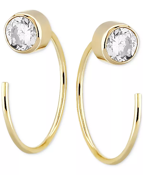 

Серьги-Нити с гранатовым оправой (5/8 карата) из 14-каратного золота (также с небесно-голубым топазом, кубическим цирконием, дымчатым кварцем и перидотом) Macy'S, white