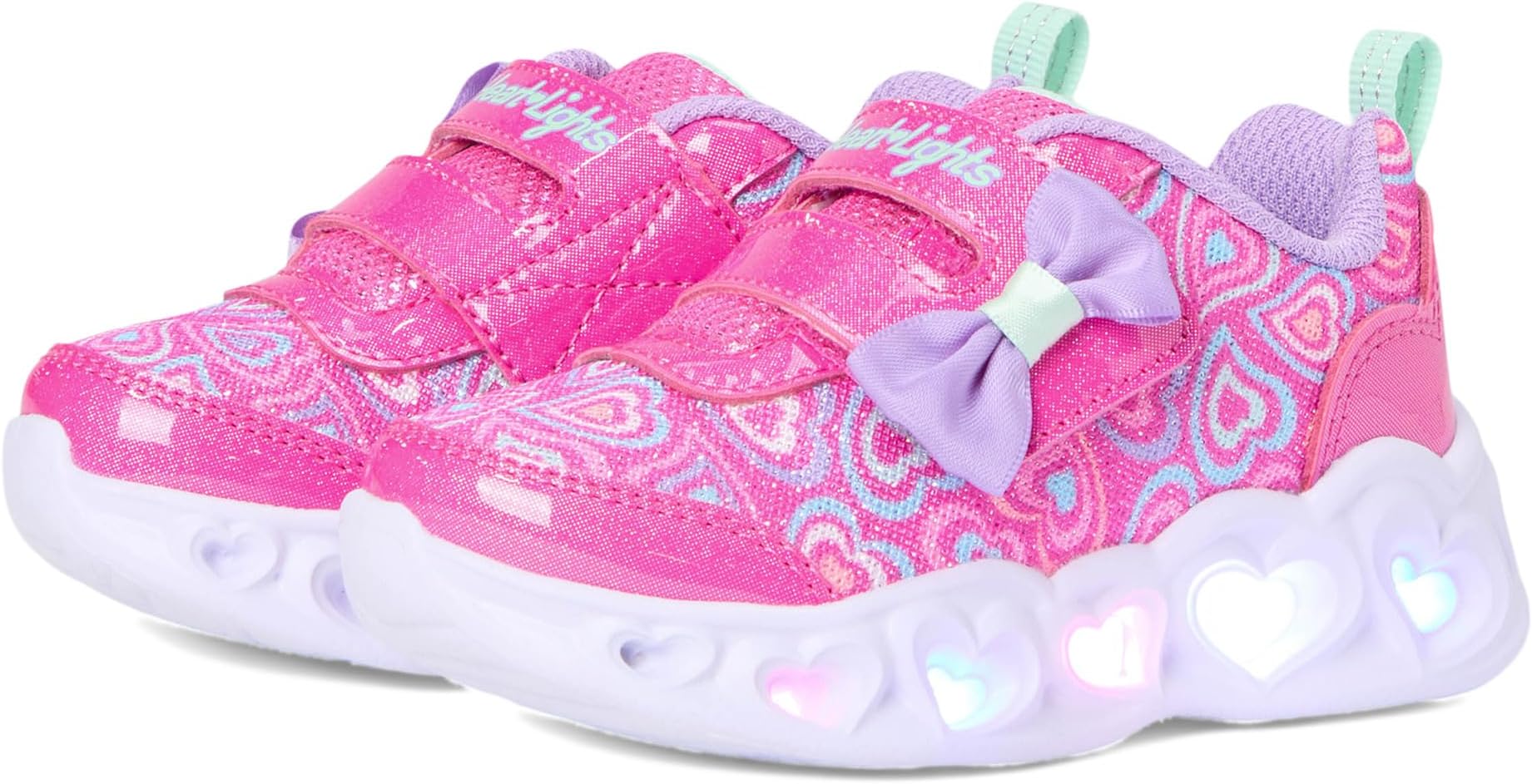 

Кроссовки SKECHERS KIDS Heart Lights - Boogie Land 303258N, Hot Pink/Multi