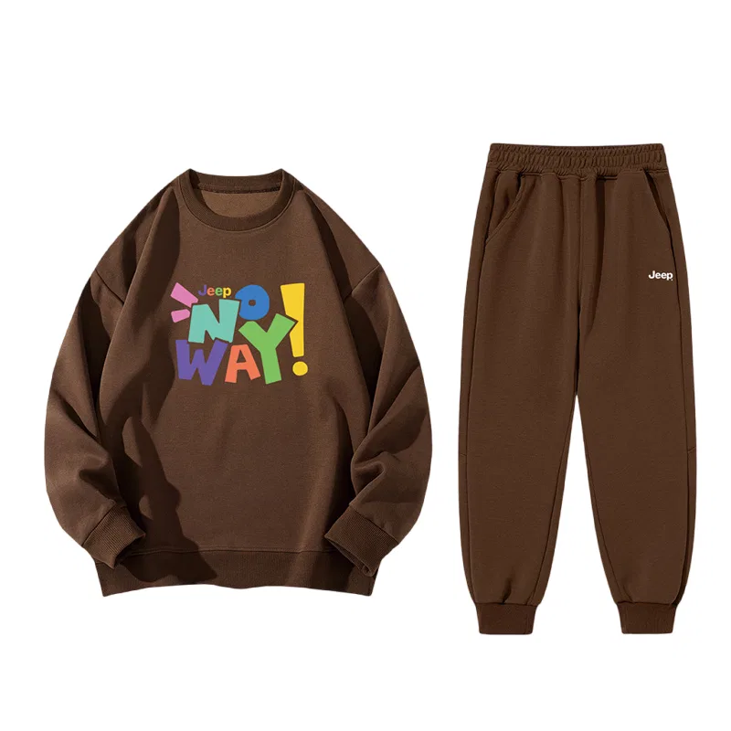 Повседневная спортивная одежда для подростков Jeep, Coffee Clothing Sets