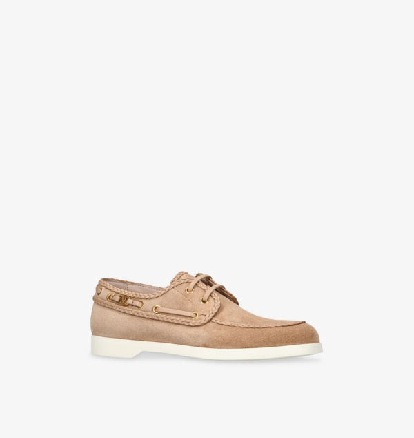Туфли-Лодочки Palm Avenue из замши Valentino Garavani, коричневый — фото 3