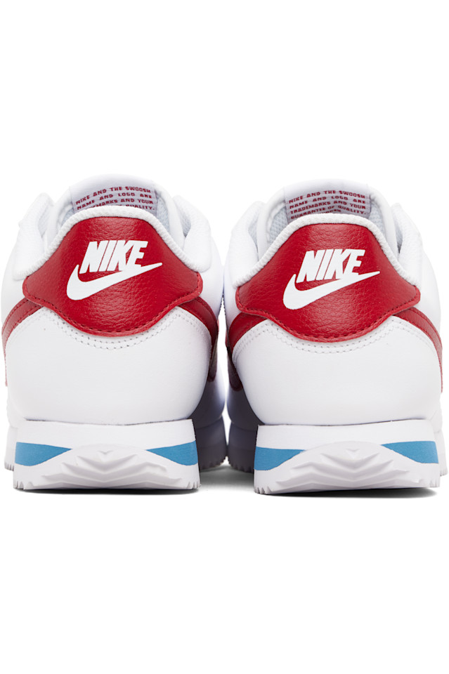 Nike Белые кожаные кроссовки Cortez — фото 2