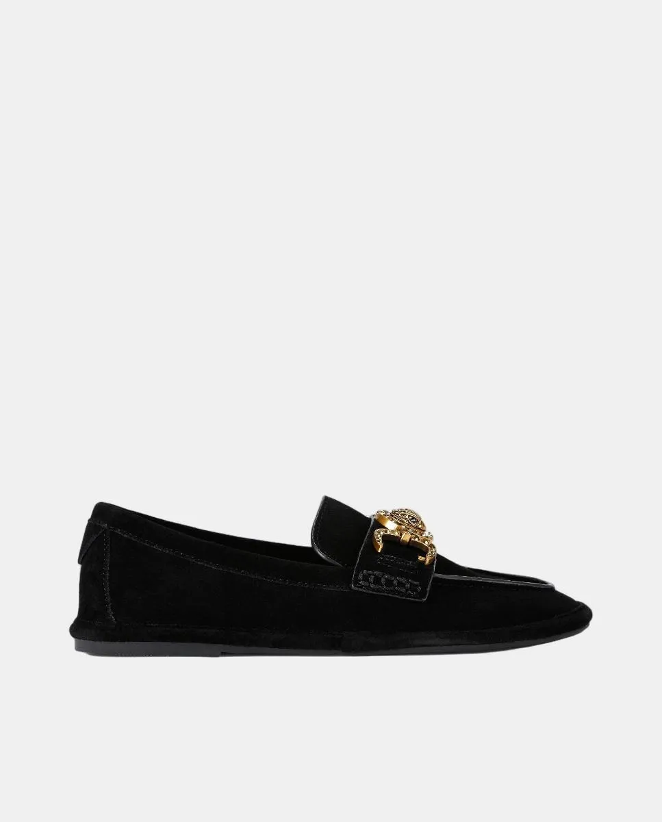 Женские мягкие мокасины из кожи Kurt Geiger, черный