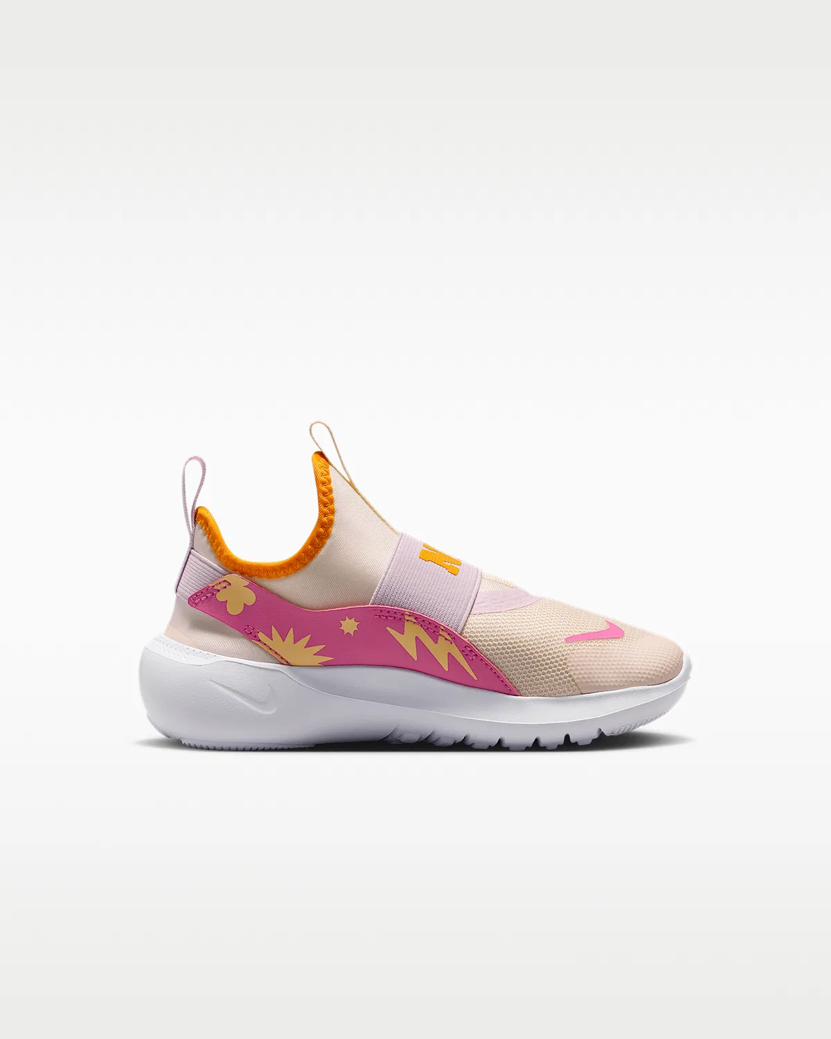 Детские кроссовки Nike Flex Runner 4 SE, Chalk/Sundial/Tangerine Tint/Desert Pink — фото 3