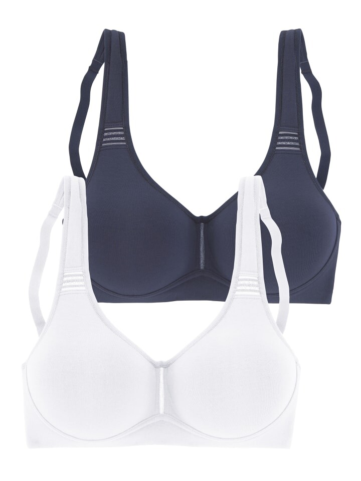 

Бюстгальтер на косточках PETITE FLEUR, цвет marine+weiß