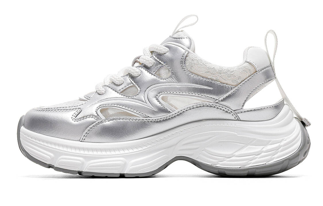 

Кроссовки CВ°BANNER Chunky Sneakers Women's Low-Top Silver, Серый, Кроссовки CВ°BANNER Chunky Sneakers Women's Low-Top Silver