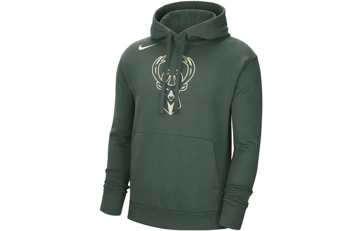 Толстовка с капюшоном Milwaukee Bucks, флисовая, свободного кроя Nike, Fir Color