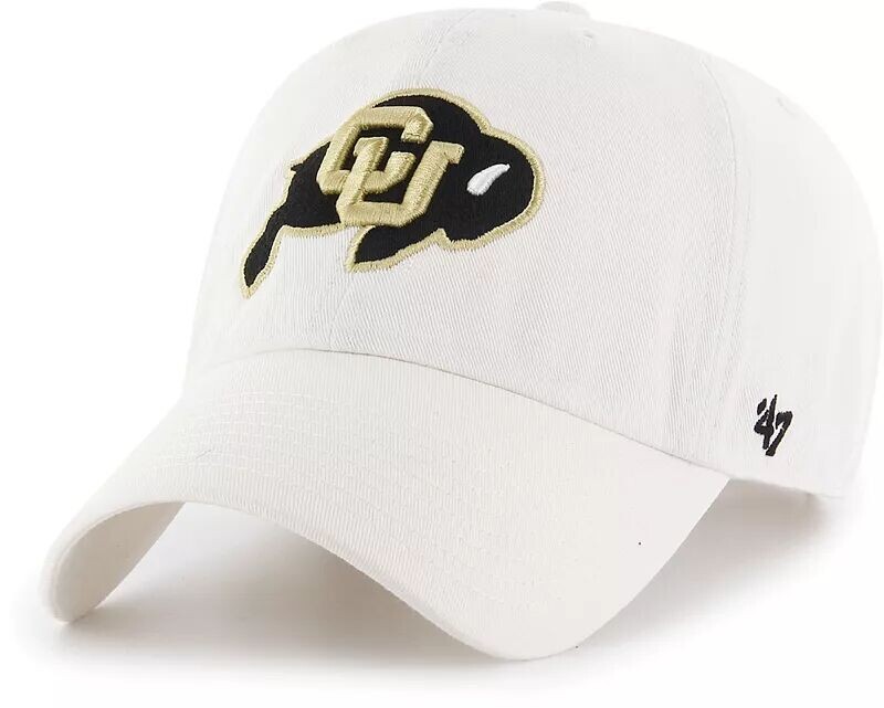 

Мужская регулируемая белая кепка Colorado Buffaloes '47 Clean Up