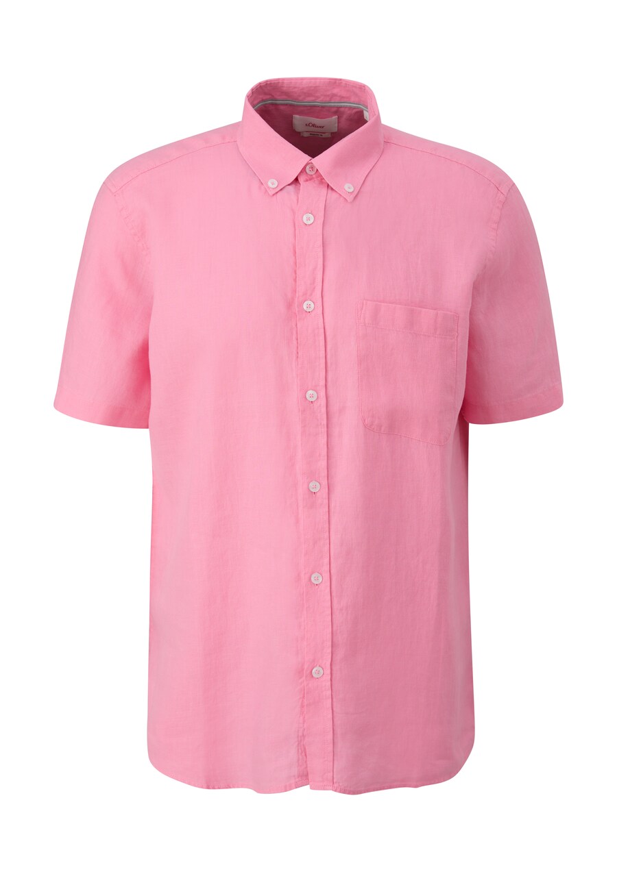 

Повседневная рубашка s.Oliver Regular fit Button Up Shirt, темно-розовый