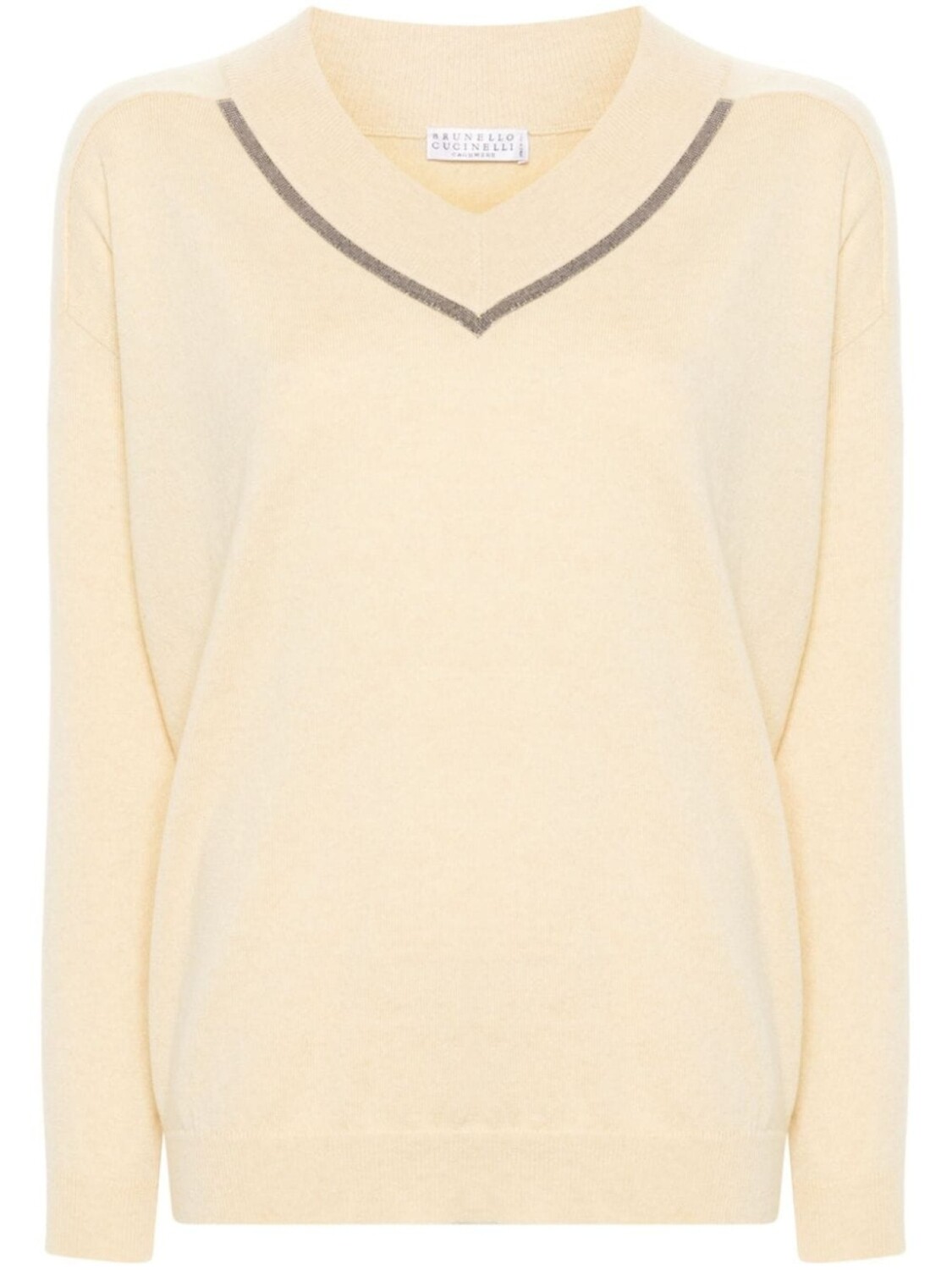 

Brunello Cucinelli свитер с декором Monili, желтый