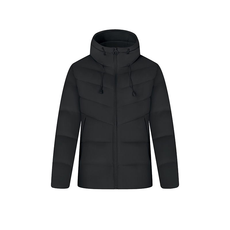 

361° Пуховик женский Black Hooded Thickened Puffer