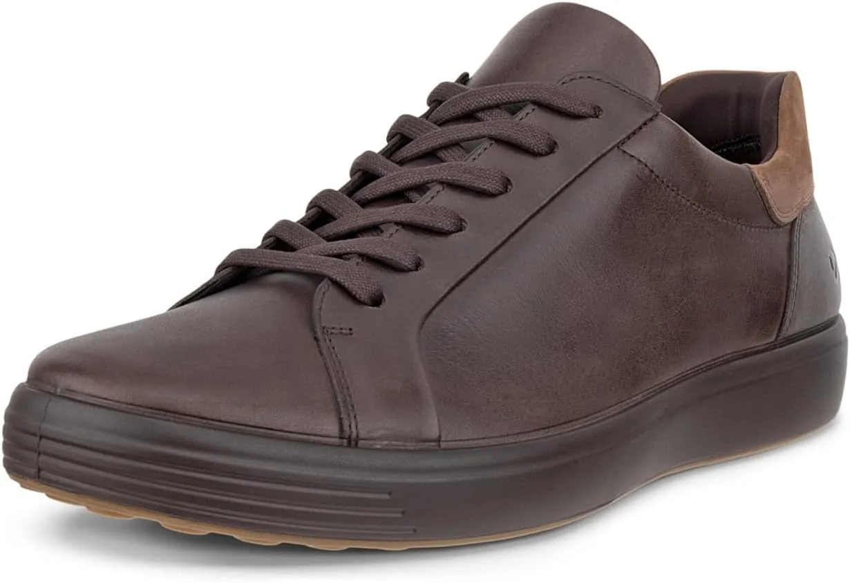 Мужские низкие кроссовки ECCO Soft 7, коричневый