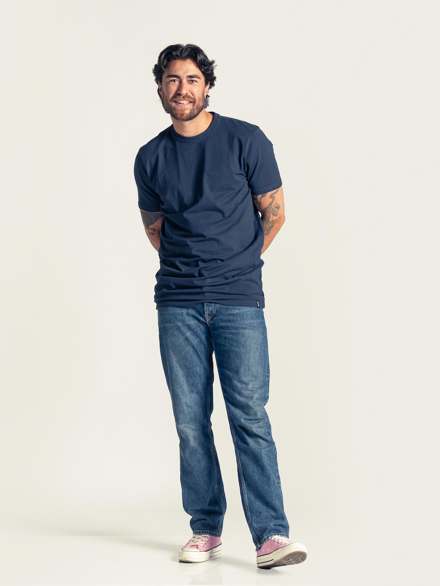 

Нижняя рубашка LEBASQ Miles 3 Pack Crew Neck Long Fit, темно-синий