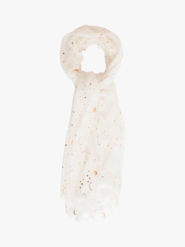 

Шарф Celestia с металлическим принтом Bloom & Bay, White