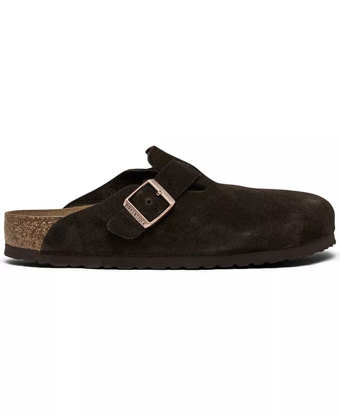 Мужские замшевые кожаные сабо Boston Soft Footbed от Finish Line Birkenstock, коричневый — фото 2