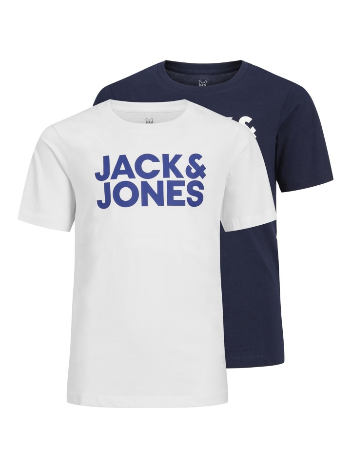 

Футболка JACK & JONES Junior, темно-синий