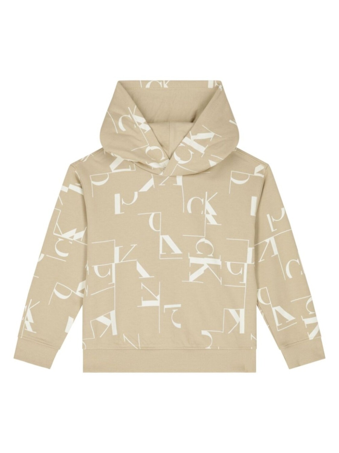 

Худи с логотипом Calvin Klein Kids, коричневый